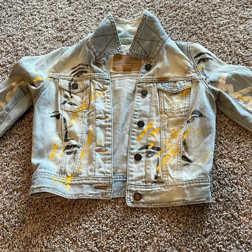 Custom hand painted jacket - Picture 1 of 5